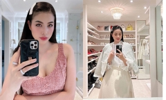 Hoa hậu Phạm Hương tung ảnh selfie khoe vòng 1 quyến rũ,