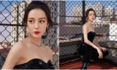Chiêm ngưỡng bộ ảnh cực 'ngầu' của Địch Lệ Nhiệt Ba, khoe trọn thân hình đồng hồ cát