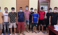 Đề nghị xử phạt 150 triệu đồng với 10 đối tượng tụ tập đánh bạc giữa mùa dịch