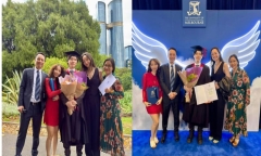 Con trai Diva Mỹ Linh tốt nghiệp thạc sỹ y khoa tại Australia  