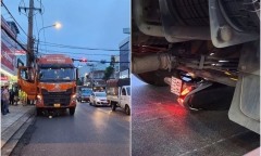 Tạm giữ tài xế để xe tải tự trôi, tông tử vong người chờ đèn đỏ ở Lâm Đồng