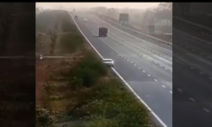Tài xế ngủ gật trên cao tốc, ô tô mất lái lộn nhào nhiều vòng