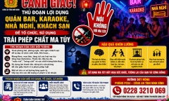 Cảnh giác thủ đoạn lợi dụng bar, nhà nghỉ để tổ chức sử dụng trái phép ma túy