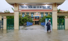 Quảng Nam cho học sinh toàn tỉnh nghỉ học để tránh lũ