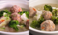 Đổi mới thực đơn gia đình bằng món canh bắp cải thịt viên 
