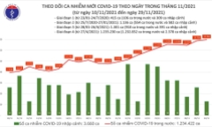Ngày 30/11: Việt Nam có 13.972 trường hợp mắc COVD-19, TP.HCM nhiều nhất với 1.497 ca