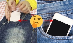 Đút điện thoại vào túi quần, nên đặt màn hình hướng vào trong hay ra ngoài?