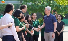 Ngôi trường Hà Nội được Tim Cook ghé thăm: Học phí rẻ sốc, dính lùm xùm thu tiền học Online