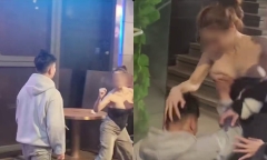Clip: Nam thanh niên hành hung, lột áo bạn gái giữa phố