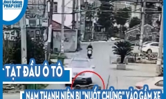 Video: Tạt đầu ô tô, nam thanh niên bị 