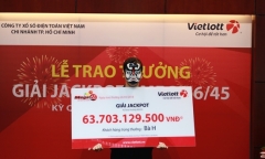 Nữ nhân viên văn phòng “ôm trọn” Jackpot hơn 63 tỷ đồng