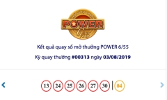 Kết quả xổ số Vietlott ngày 3/8/2019: 9 người tuột mất Jackpot hơn 38 tỷ đồng
