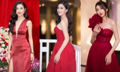 Hoa hậu Tiểu Vy cùng dàn mỹ nhân đọ dáng trong sắc đỏ