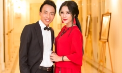 Hoa Trần - vợ NSƯT Việt Hoàn xinh đẹp lộng lẫy sánh đôi cùng chồng