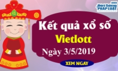 Kết quả xổ số Vietlott hôm nay, thứ Sáu ngày 3/5/2019