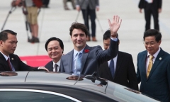 Thủ tướng Canada Justin Trudeau đã đến Đà Nẵng dự APEC