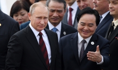 Hình ảnh đầu tiên của Tổng thống Putin tại Đà Nẵng