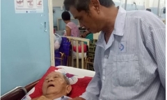 Nghệ sĩ Mạc Can ngủ gục trên đường được người dân đưa đi cấp cứu