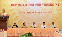 Nội dung Họp báo Chính phủ thường kỳ tháng 9/2017