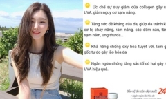 Viên uống chống nắng rao bán với công dụng 