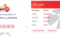 Kết quả xổ số Vietlott hôm nay 22/7/2018: Chờ Jackpot “khủng” bùng nổ cuối tuần