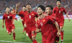 ĐT Việt Nam tăng 2 bậc trên bảng xếp hạng FIFA