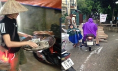 Dân tự bắc cầu qua nơi ngập nước rồi treo biển thu phí