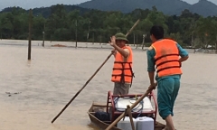 Miền Trung:Nước dâng cao, sẵn sàng ứng phó tràn đê, xả lũ