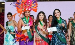 Hà Thu giành huy chương Đồng phần thi Tài năng tại Miss Earth 2017