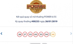 Kết quả xổ số Vietlott hôm nay 29/1/2019: Jackpot hơn 37 tỷ đồng có