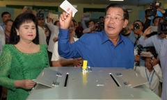 Đảng Thủ tướng Hun Sen thắng áp đảo trong bầu cử xã, phường Campuchia