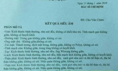 Nam bệnh nhân giật mình nhận phiếu siêu âm 