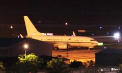 Máy bay C-17 và C-40 của đoàn Mỹ liên tiếp đáp xuống sân bay Đà Nẵng