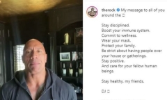 Cả gia đình diễn viên 'the Rock' Dwayne Johnson dương tính với SARS-CoV-2