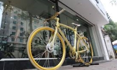 Video: Cận cảnh siêu xe đạp làm từ vàng nguyên chất, giá 8,4 tỷ đồng