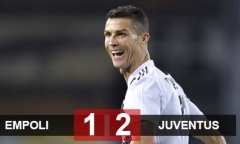 Ronaldo ghi siêu phẩm sút xa, giúp Juventus ngược dòng hạ Empoli