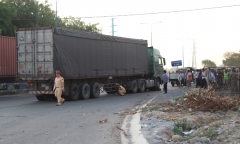 Tai nạn giao thông, nam thanh niên chết thảm dưới bánh container