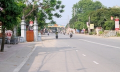 Nhà thờ họ trồi ra quốc lộ ở Hà Tĩnh đã lùi vào 1,2 m