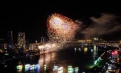 Đà Nẵng bắn pháo hoa tầm cao chào đón năm mới 2018