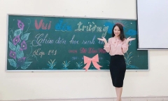 Cận cảnh nhan sắc nữ giáo viên tiểu học xinh như hotgirl gây sốt trên mạng xã hội