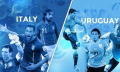Dự đoán tỷ số trận Italia đấu với Uruguay 23h (24/6)