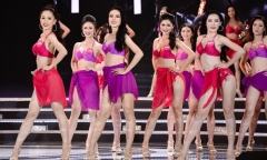 Ngắm vẻ đẹp hình thể của Top 25 Hoa hậu Việt Nam trong màn trình diễn bikini 