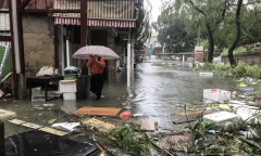 Hồng Kong tan hoang sau khi siêu bão Mangkhut đổ bộ