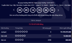 Kết quả xổ số điện toán Vietlott ngày 14/7: Số phận nào cho giải Jackpot 75 tỷ đồng?