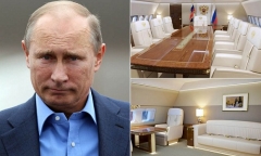Cận cảnh nội thất sang trọng trong chuyên cơ mạ vàng của Tổng thống Putin