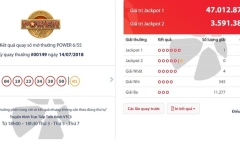 Kết quả xổ số Vietlott hôm nay 17/7/2018: Jackpot 30 tỷ lại “đung đưa”