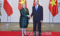 Chủ tịch nước chủ trì Quốc yến chào mừng Tổng thống Chile