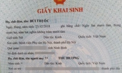 Tin tức đời sống mới nhất ngày 23/1/2019:  Vợ tá hỏa vì chồng làm nhầm giấy khai sinh là biệt danh của con ở nhà