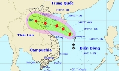 Bão số 2 đang hướng vào các tỉnh Nam Định - Hà Tĩnh, gió mạnh cấp 8