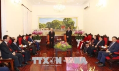 Tổng Bí thư Nguyễn Phú Trọng chung vui cùng người dân Hà Nội chào đón Giao thừa